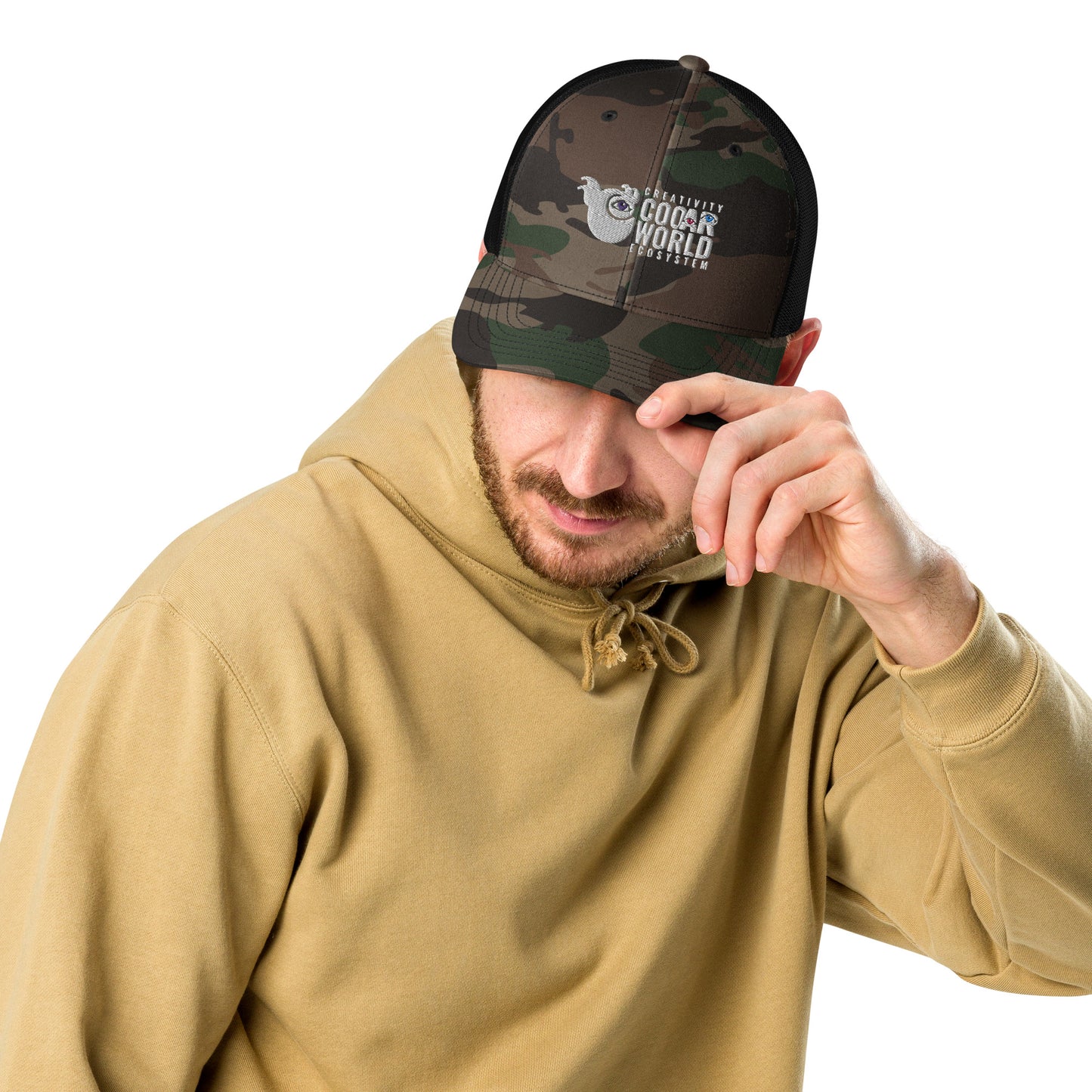 cooAR Camouflage trucker hat